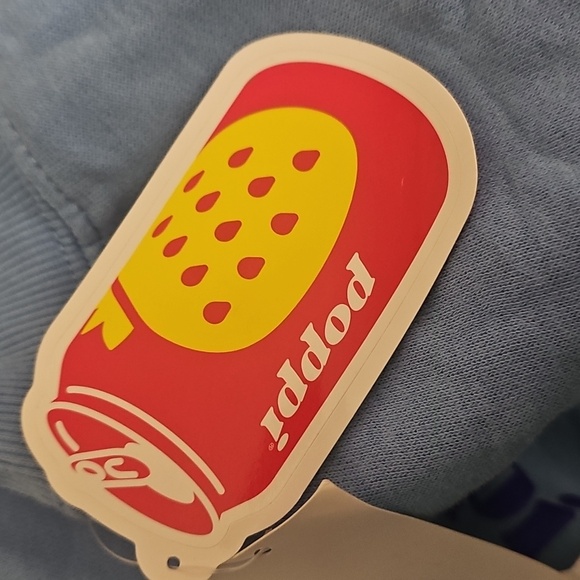 Poppi Future of Soda Graphic Hoodie Sweatshirt - Blue - Picture 7 of 7